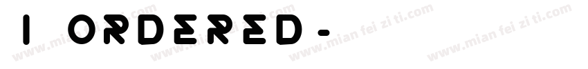 I ordered字体转换